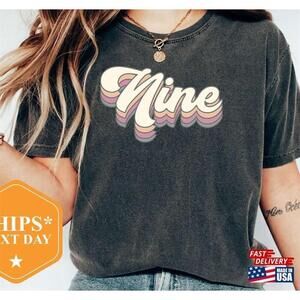 Ninth Birthday Shirt Nine Tee Tshirt